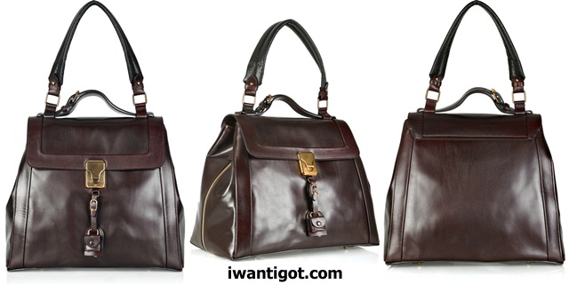 Darla Large Leather Tote Large by Chloé